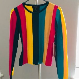 F21 STRIPE SWEATER